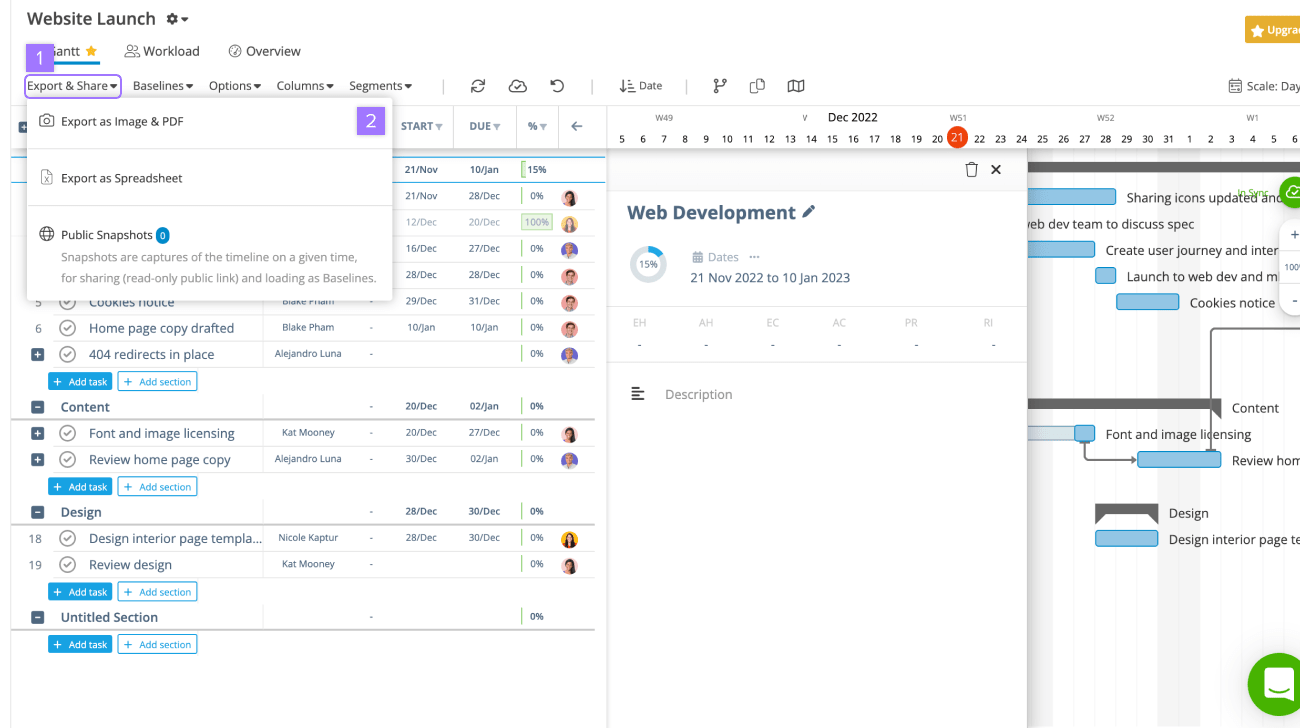 Instagantt + Asana – Asana Help Center