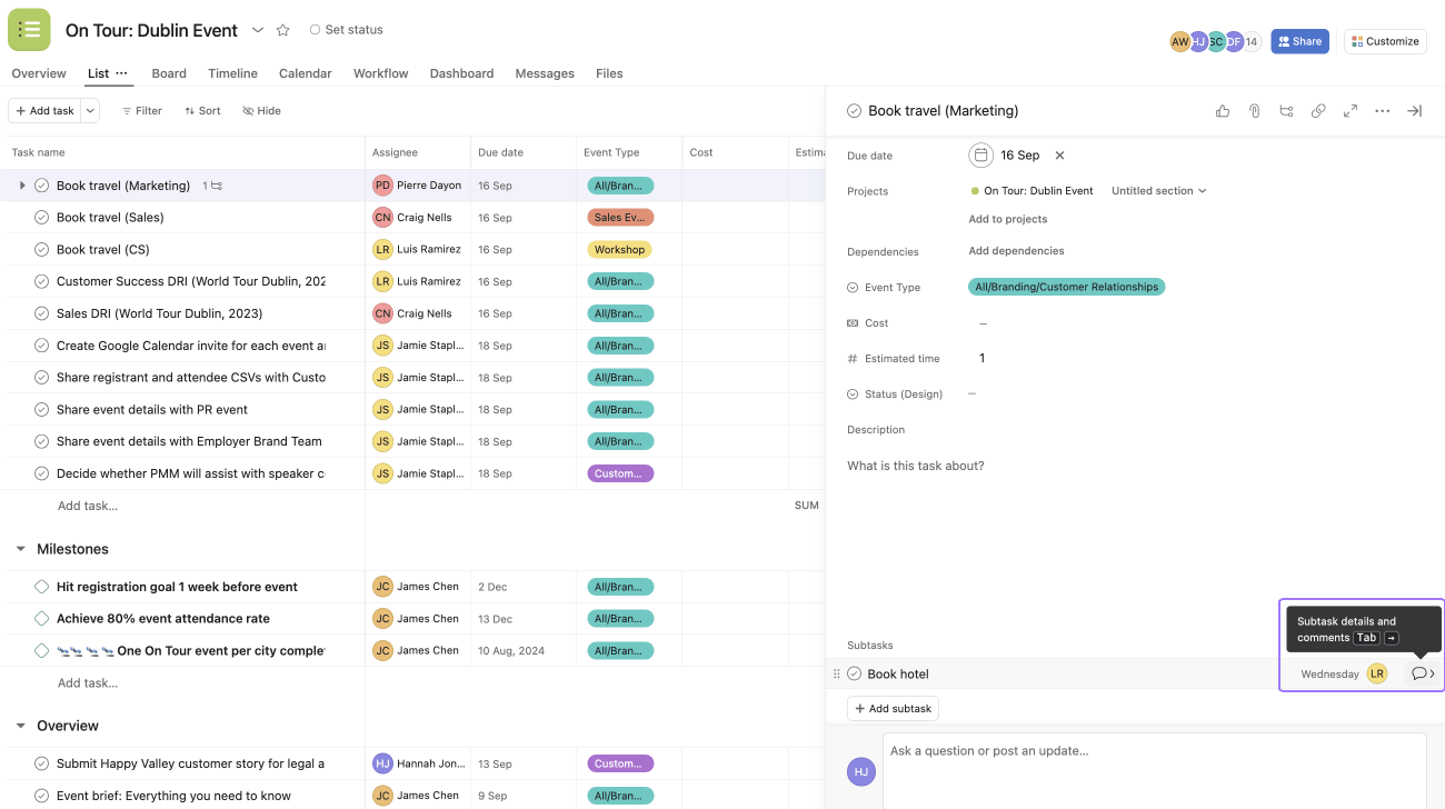 How to Use Asana subtasks | Product guide • Asana Product Guide