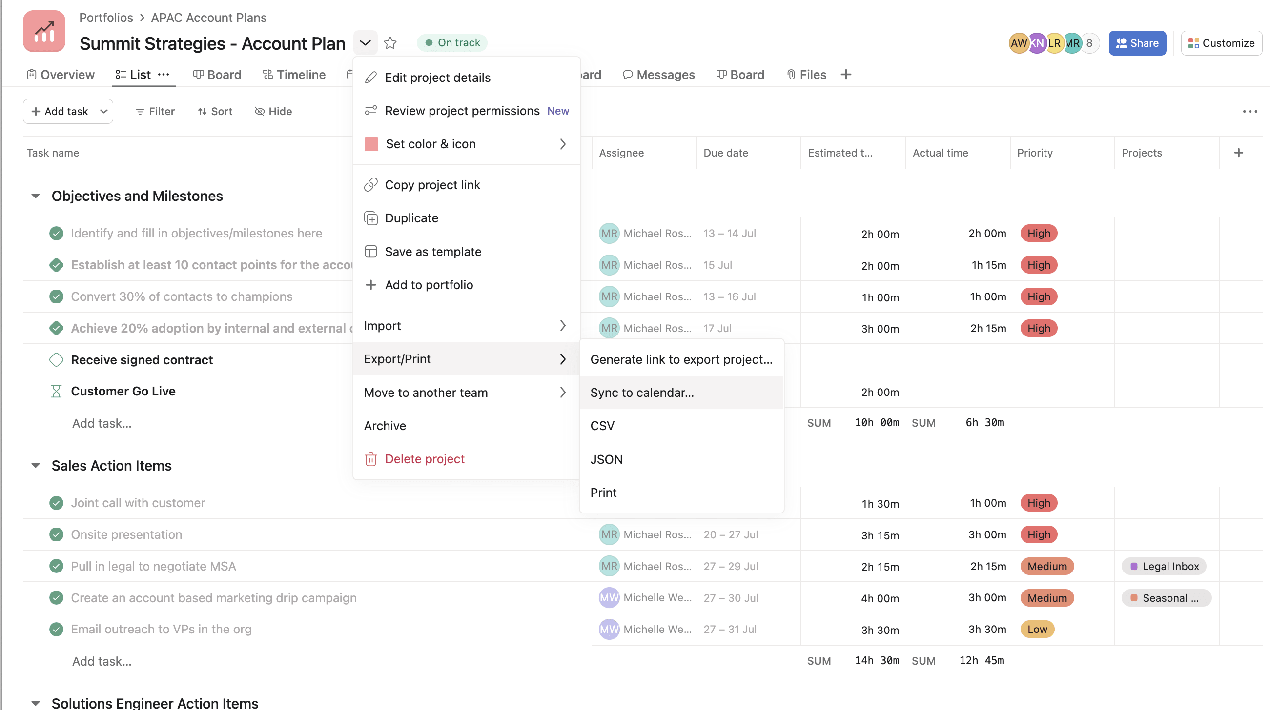 カレンダーとAsana Asana Help Center