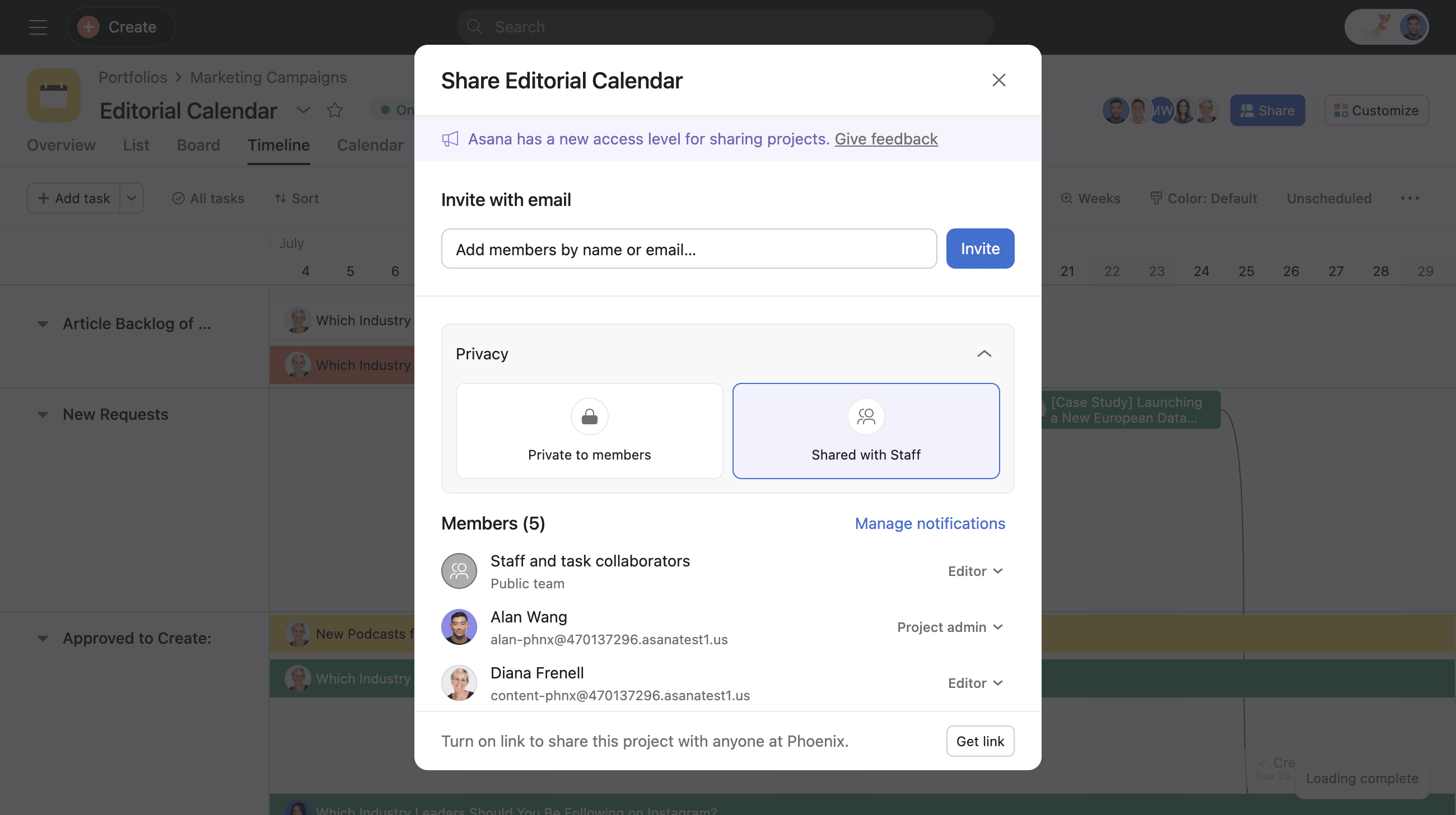 Smart IT: change request and task with custom row level access